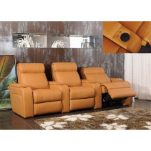 Wohnzimmer Sofa mit modernem echtem Leder Sofa Set (823)